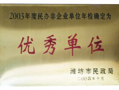 点击查看详细信息<br>标题：优秀单位 阅读次数：2488